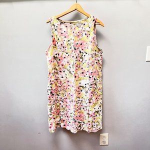 J. Jill Love Linen Floral Dress with Pockets- Size L